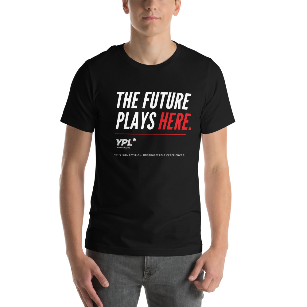 THE FUTURE PLAYS HERE. Tee — Adult