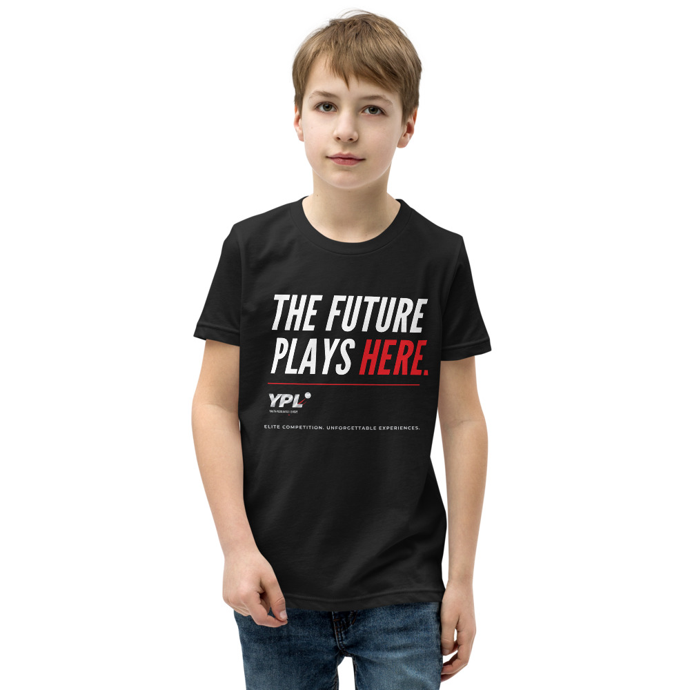 THE FUTURE PLAYS HERE. Tee — Youth